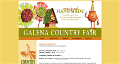 Desktop Screenshot of galenacountryfair.com