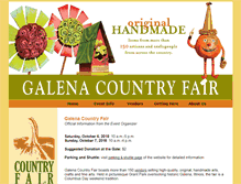 Tablet Screenshot of galenacountryfair.com